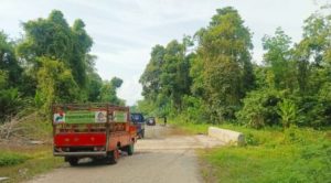 Jalan Menuju Desa Mabuan Mulai Direndam Banjir