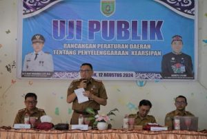 Uji Publik Raperda Penyelenggaraan Kearsipan di Kabupaten Barito Selatan